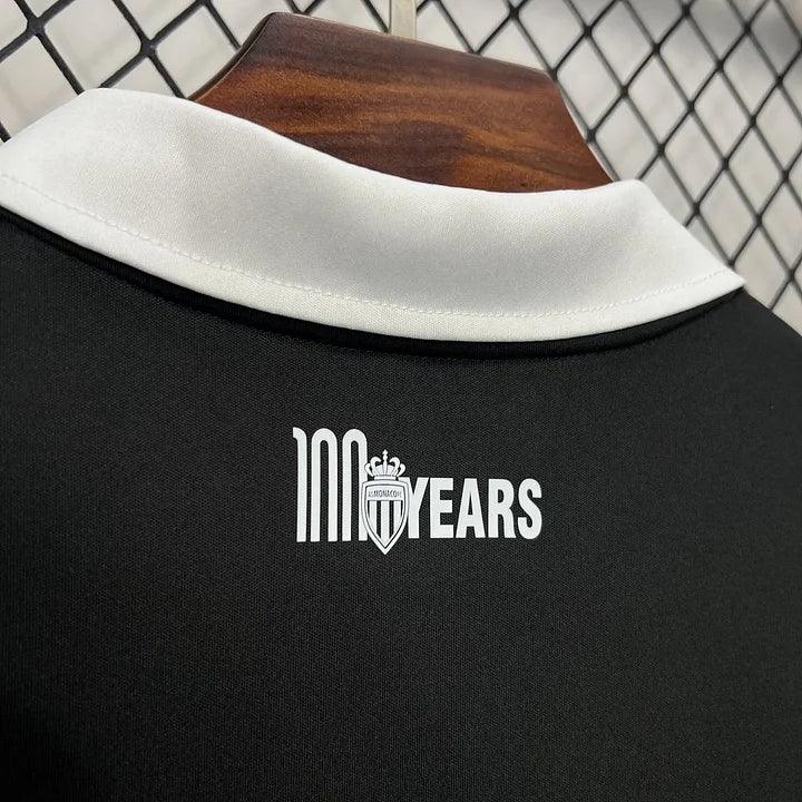 AS Monaco black football shirt 2024 2025