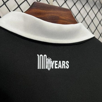 AS Monaco black football shirt 2024 2025