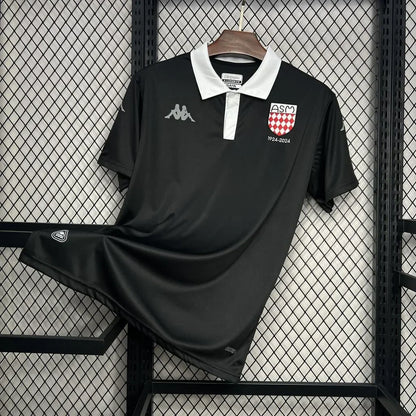 AS Monaco black football shirt 2024 2025