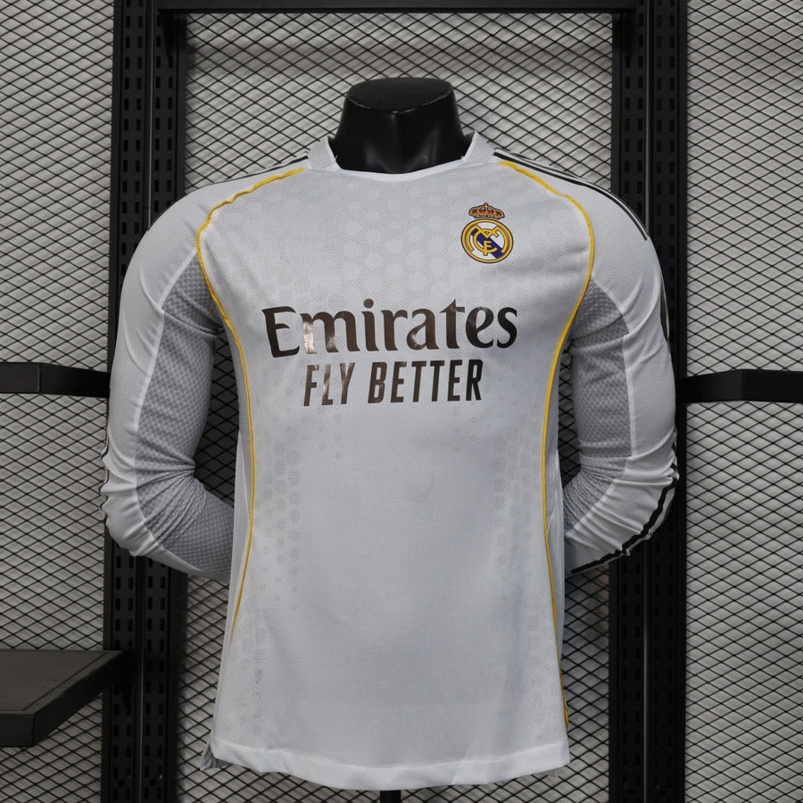 25/26 Maillot Real Madrid Domicile player  Manches Longues