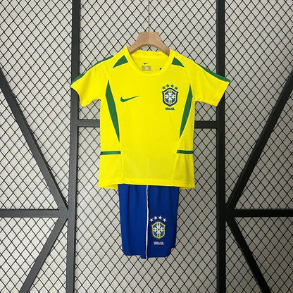 Kids' Brazil Retro Kit 2002
