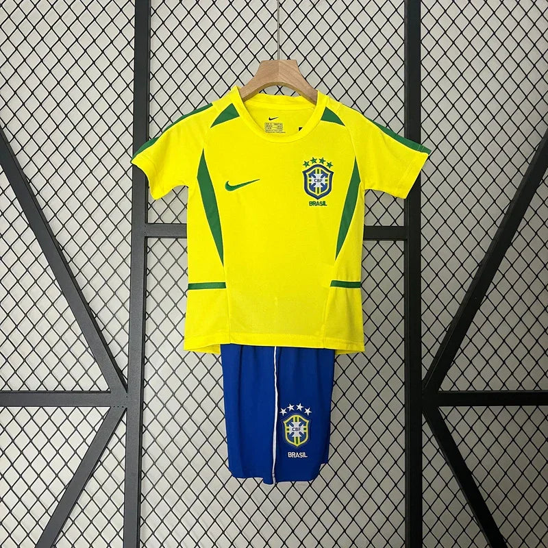Kids' Brazil Retro Kit 2002
