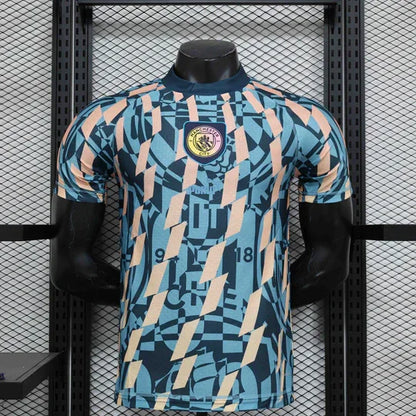 Manchester City Blue Retro Style Special Edition Shirt 24-25