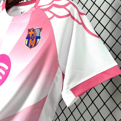 Maillot FC Barcelone Concept rose et blanc 2025-26