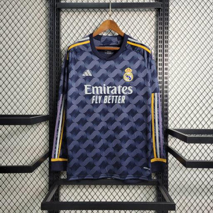 Real Madrid Away Jersey 2023 2024 Long-Sleeved