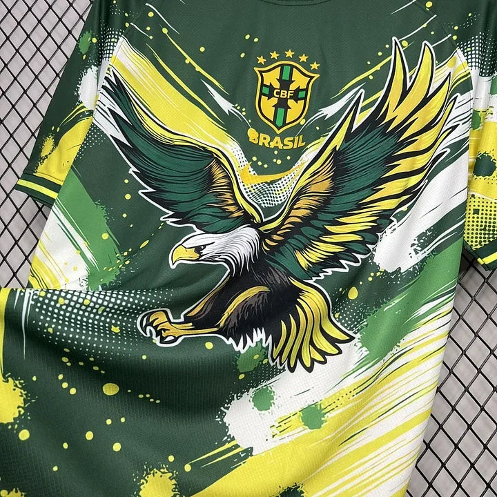 Brazil Concept Green Yellow Eagle Jersey 2024-25