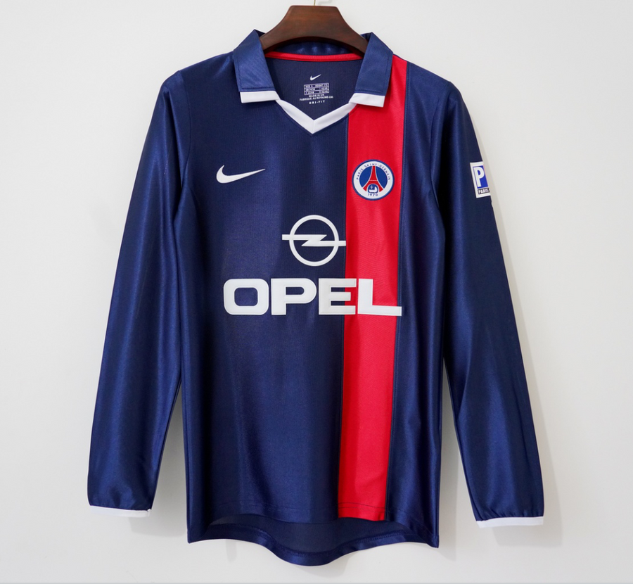 2001-2002 Maillot  PSG Domicile Retro Manches Longues