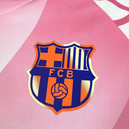 Maillot FC Barcelone Concept rose et blanc 2025-26