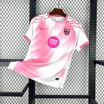 Maillot FC Barcelone Concept rose et blanc 2025-26