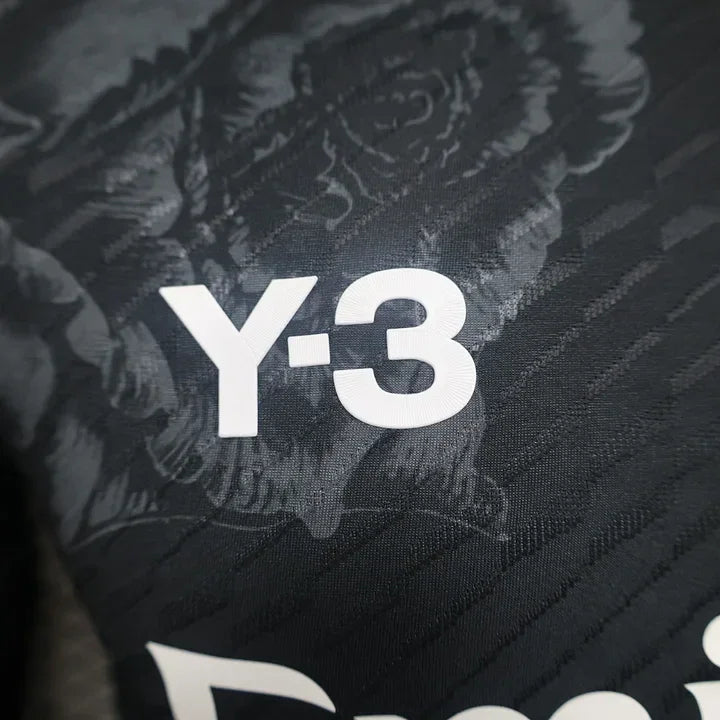 Real Madrid Y3 Black Football Jersey 2024 2025