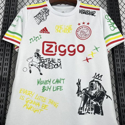 Ajax Amsterdam Bob Marley football jersey 2025 2026
