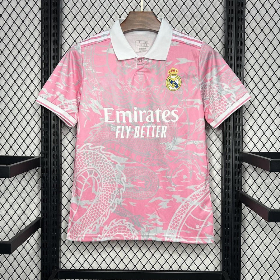 Maillot 25/26 Real Madrid Spécial style Polo rose