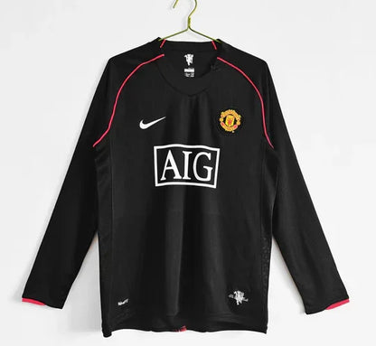 07-08 Manchester United Away Long-Sleeve Jersey