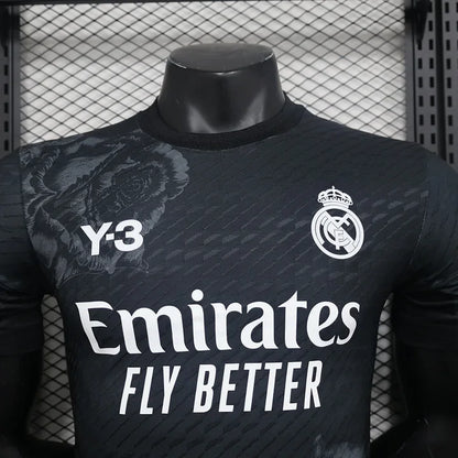 Real Madrid Y3 Black Football Jersey 2024 2025