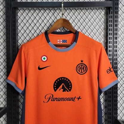 Inter Milan Football Third Orange Jersey 2023 2024